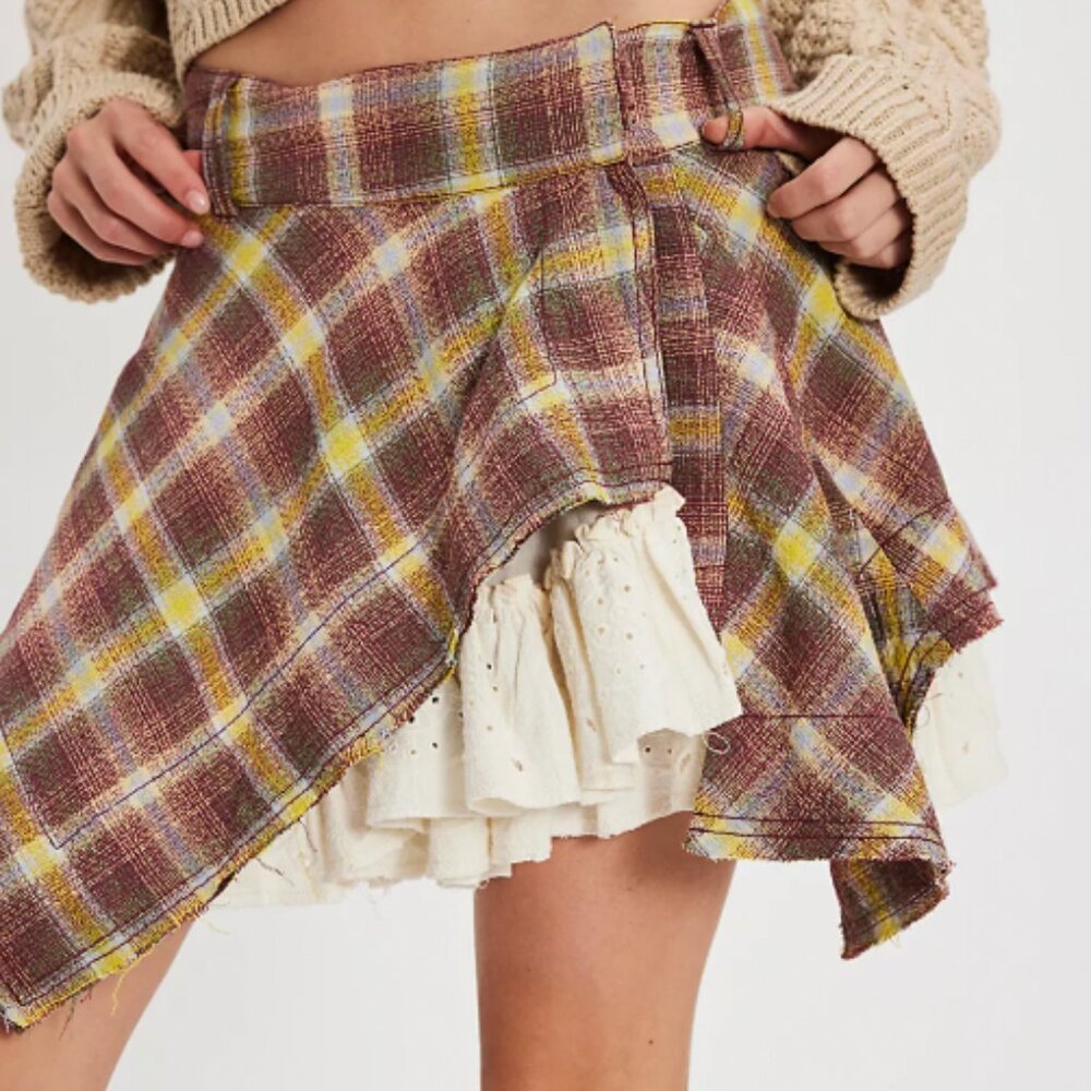 Free People Country Belle Mini Skirt